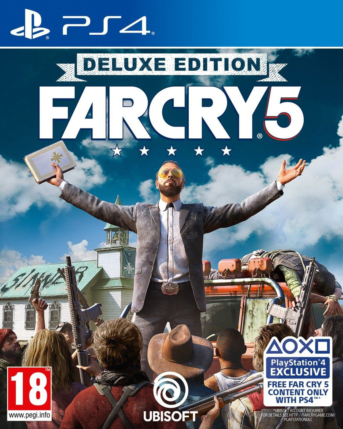Far Cry 5 Deluxe Edition [PS4] 5.05 / 6.72 / 7.02 [EUR] (2018) [Русский] (v1.12)