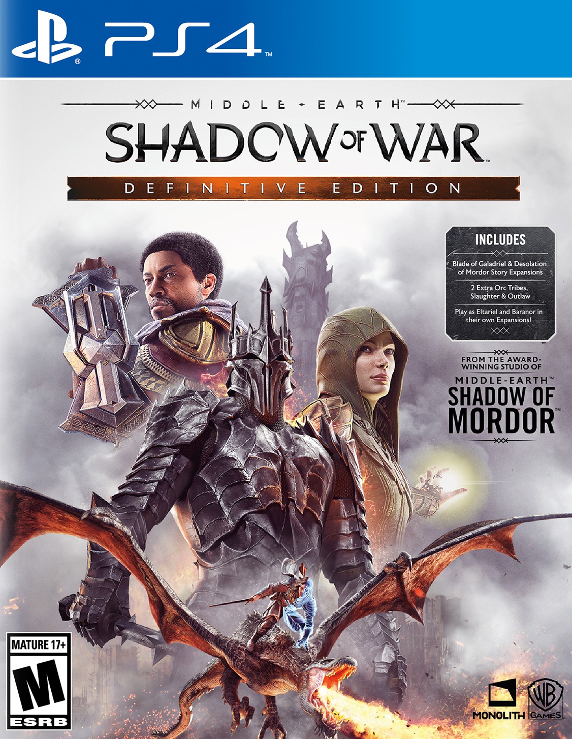 Middle-earth: Shadow of War - Definitive Edition [PS4] 5.05 / 6.72 / 7.02 [EUR] (2018) [Русский] (v1.18)